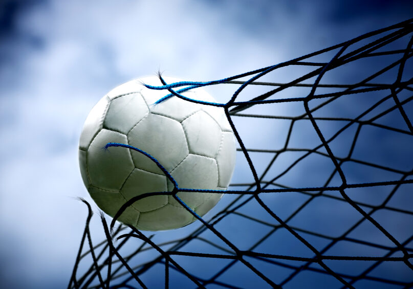Soccerball Breaking Net